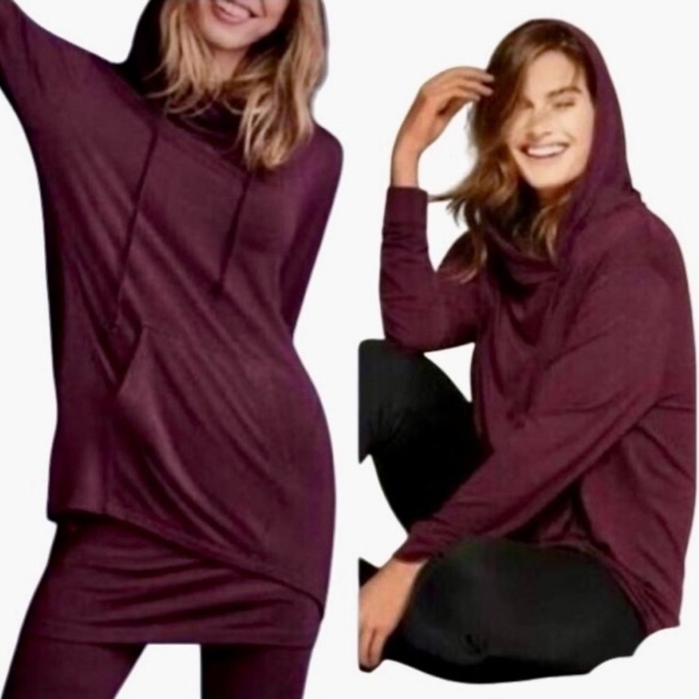 CAbi 3625 Hype Cozy Fall Burgundy Hoodie XL NWT